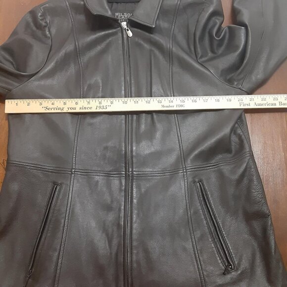 PELLE STUDIO WILSONS LEATHER WOMEN'S BLACK SOFT GENUINE LEATHER COAT Size XL - Picture 12 of 16
